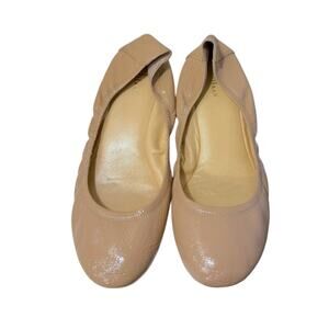 Cole Haan Nude Patent Leather Ballet Flats Women’s 9.5B Classic Balletcore Beige